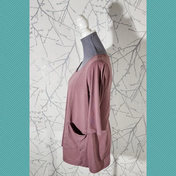 Pure Jill Pastel Pink Cotton Two Pocket Knit Tunic - Picture 2 of 4